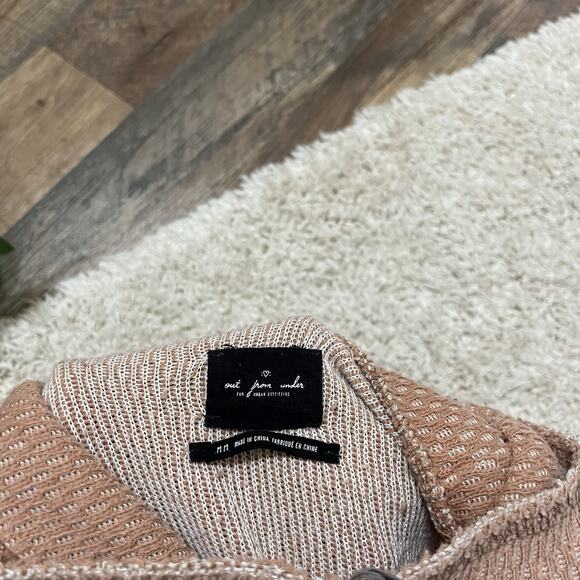 Urban Outfitters Out From Under Medium Orange Turtleneck Frayed Crop Top - Picture 3 of 5